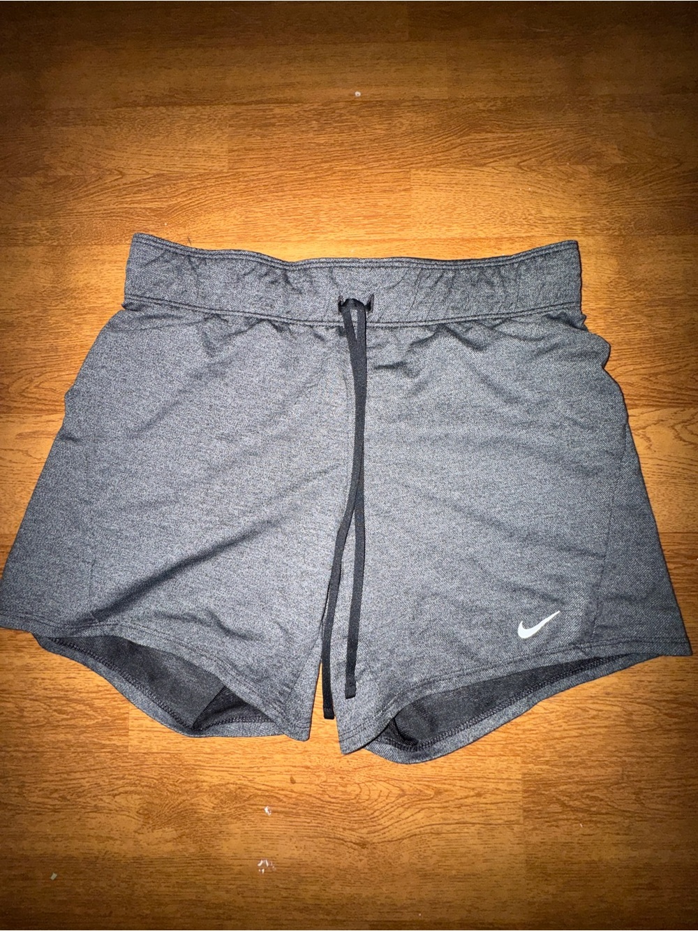 Nike Women’s Gray Performance Athletic Shorts with Drawstring